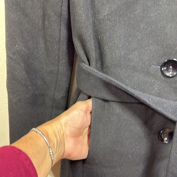 (P1) Searle black wool jacket coat, size 6 - Picture 7 of 15